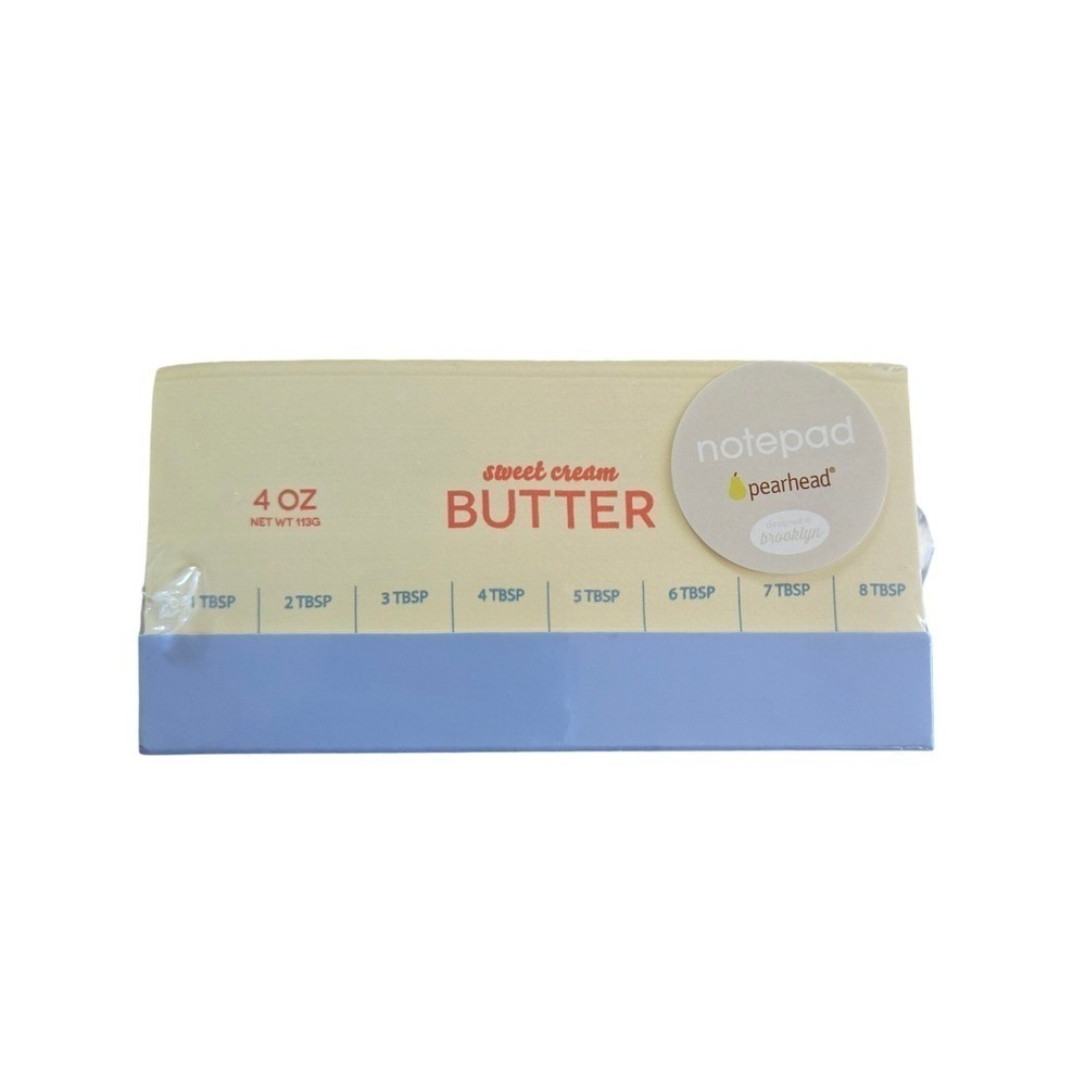 Pearhead Butter Notepad Yellow New Sweet Cream Kitchen Theme Stationery Walmart